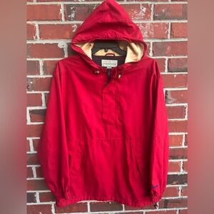 Vintage Cutter & Buck 1/4 Zip/Snap Large Pullover Hooded Jacket w/ Pockets Z8
